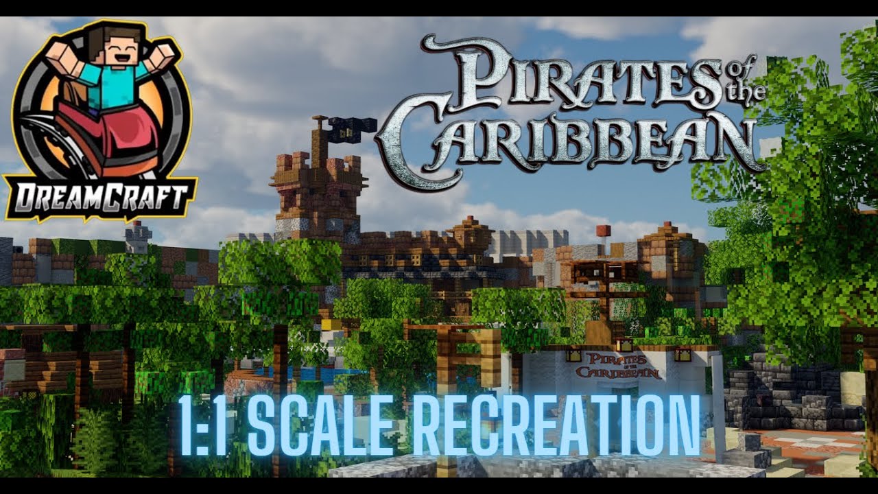 Minecraft Pirates of the Caribbean Disneyland Paris 1:1 scale