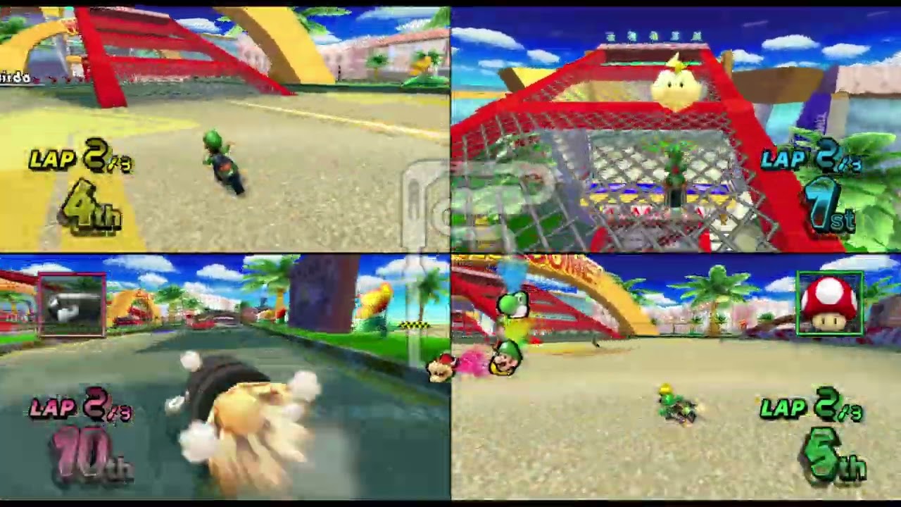 Mario Kart Wii Custom Tracks ✦ 4 Players #534