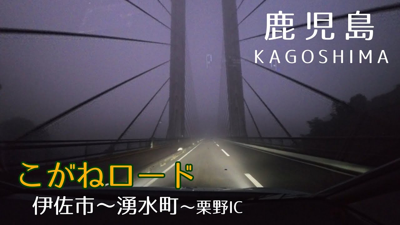 【4K・車載】深い朝霧の広域農道 こがねロード　霧で何も見えないドライブ【九州・鹿児島】 2025.12