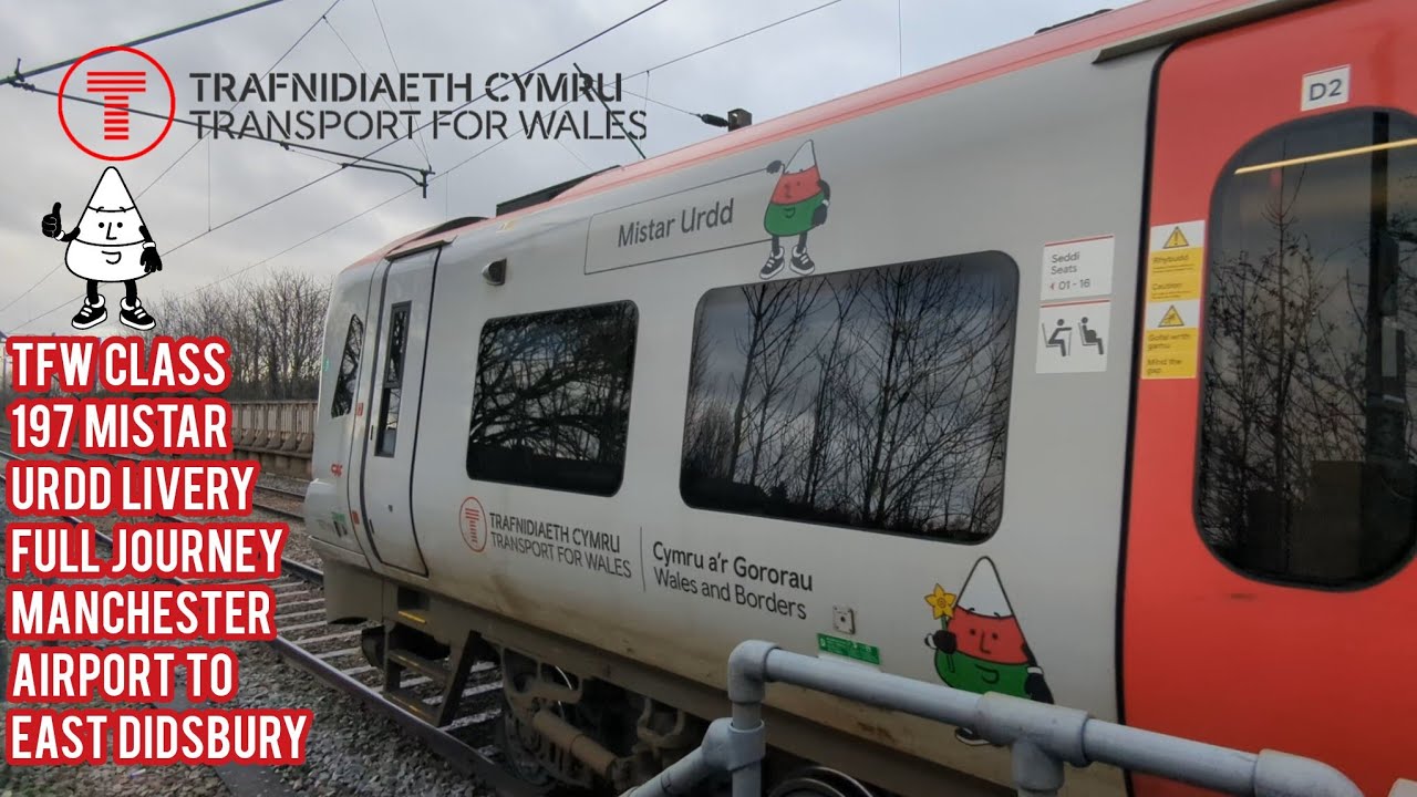 Transport for Wales class 197 full journey Manchester Airport to East Didsbury