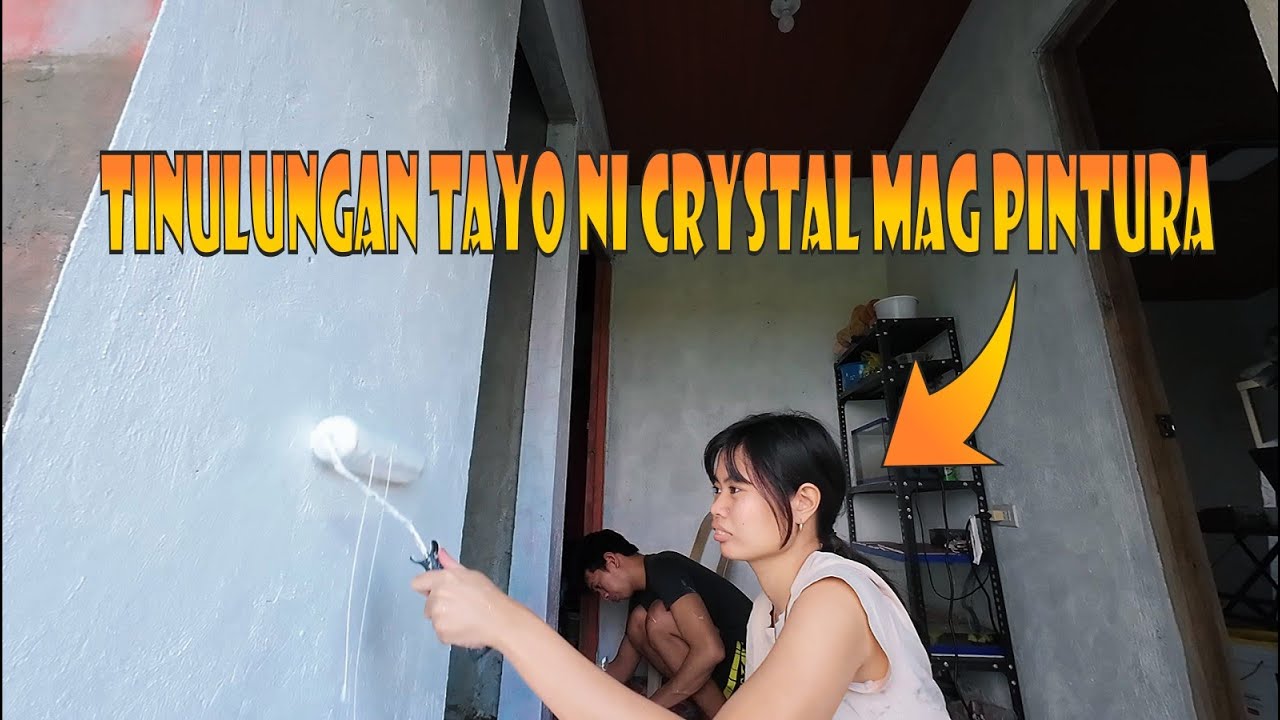 Tinulungan tayo ni Crystal mag pintura