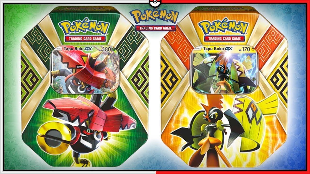 POKÉMON TCG - UNBOX LATAS TAPU KOKO e TAPU BULU GUARDIÕES DA ILHA