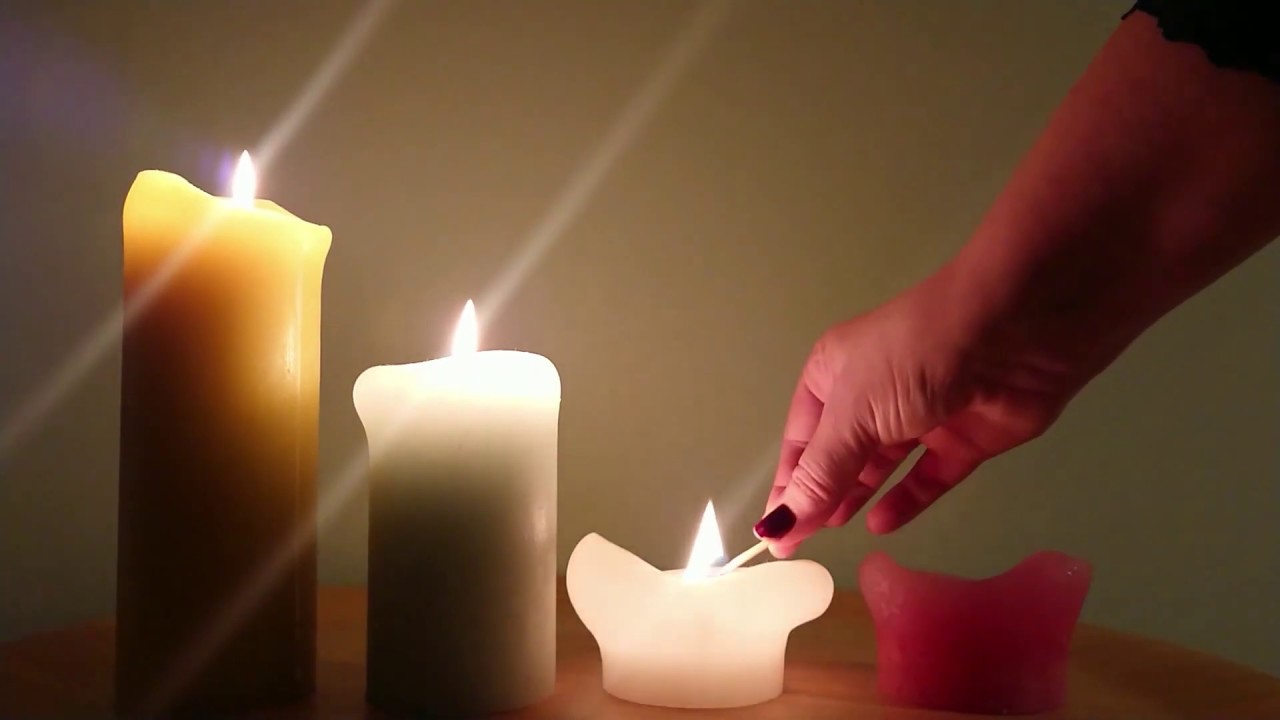 Rijmpje in NGT kaarsjes branden