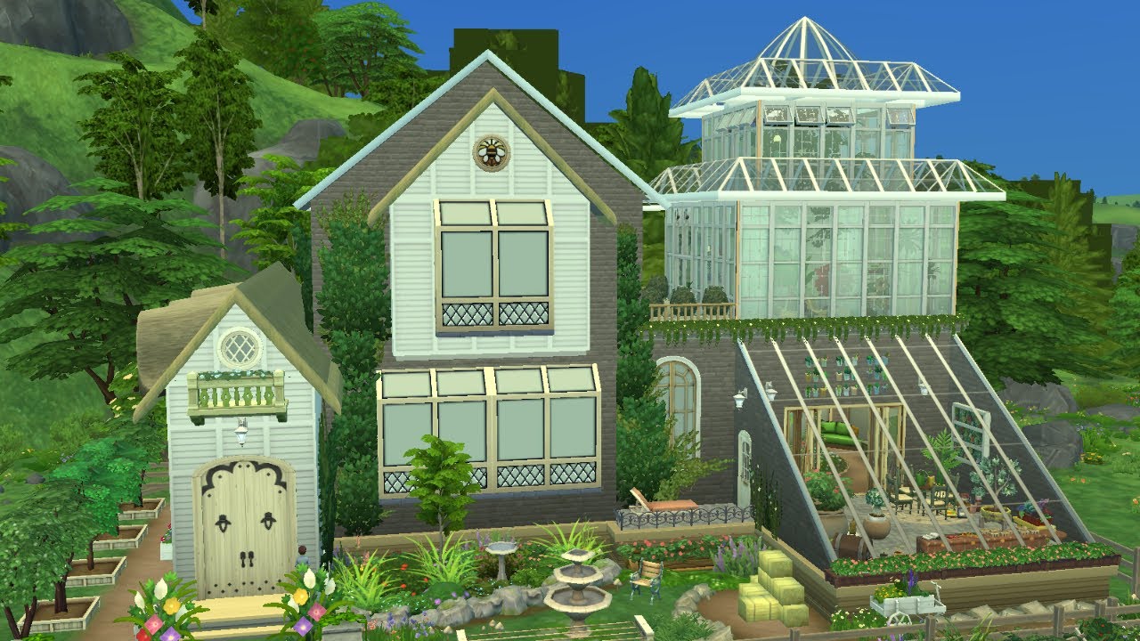 Plant Sim Family Home 🌿🌞 The Sims 4 Speed Build ✨ No CC