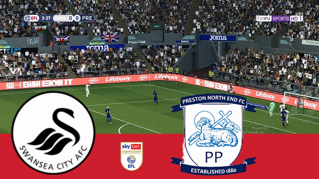 SWANSEA vs PRESTON | EFL Championship 25/26 | Full Match All Goals | PES 2021 Simulation