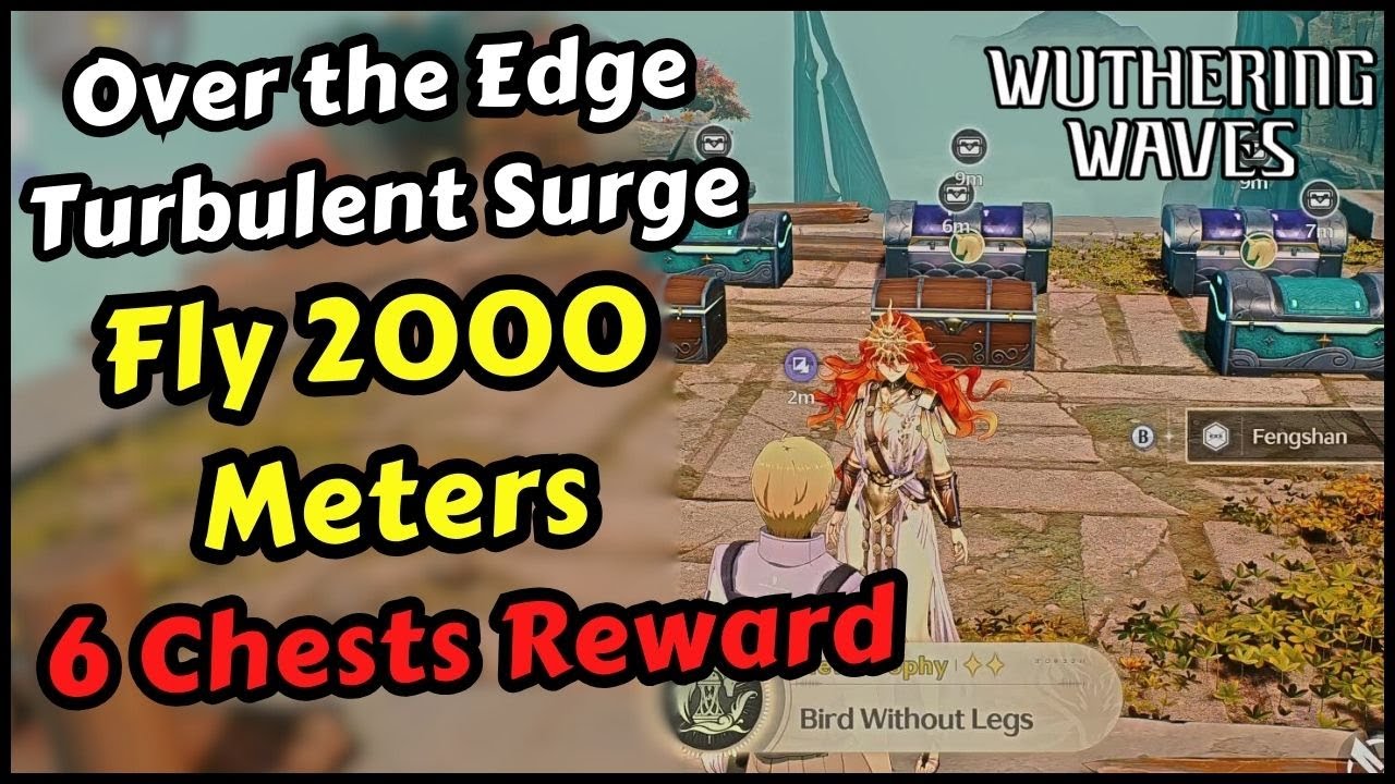 Over the Edge Turbulent Surge Flight Challenge All Rewards (Fly 2000 Meters) Wuthering Waves