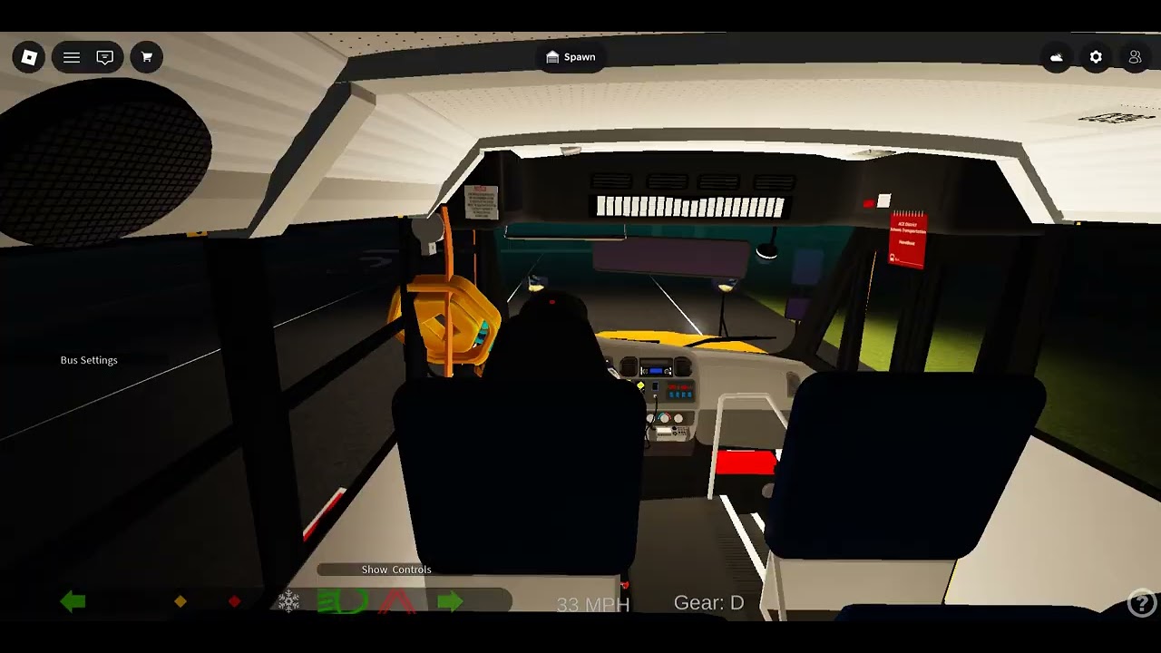 2019 Thomas C2 Late night drive to HS1 (game Alpha fl school buses)