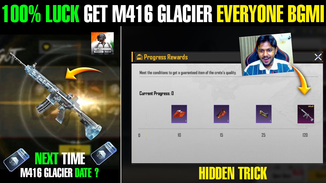 100% Luck Get M416 Glacier In Bgmi | Next Time M416 Glacier Release Date? 