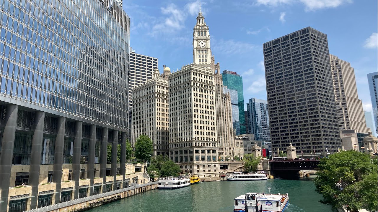美國芝加哥：華麗一英里、北密歇根大道、DuSable Bridge、川普大樓【桑普生活】