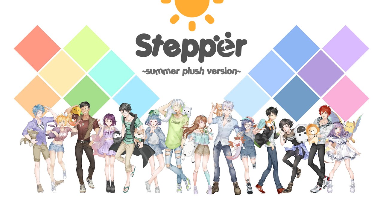 【オリジナルMV】 Steppër ✽ Summer Plush Version 【14人合唱 Indonesian Utaite】