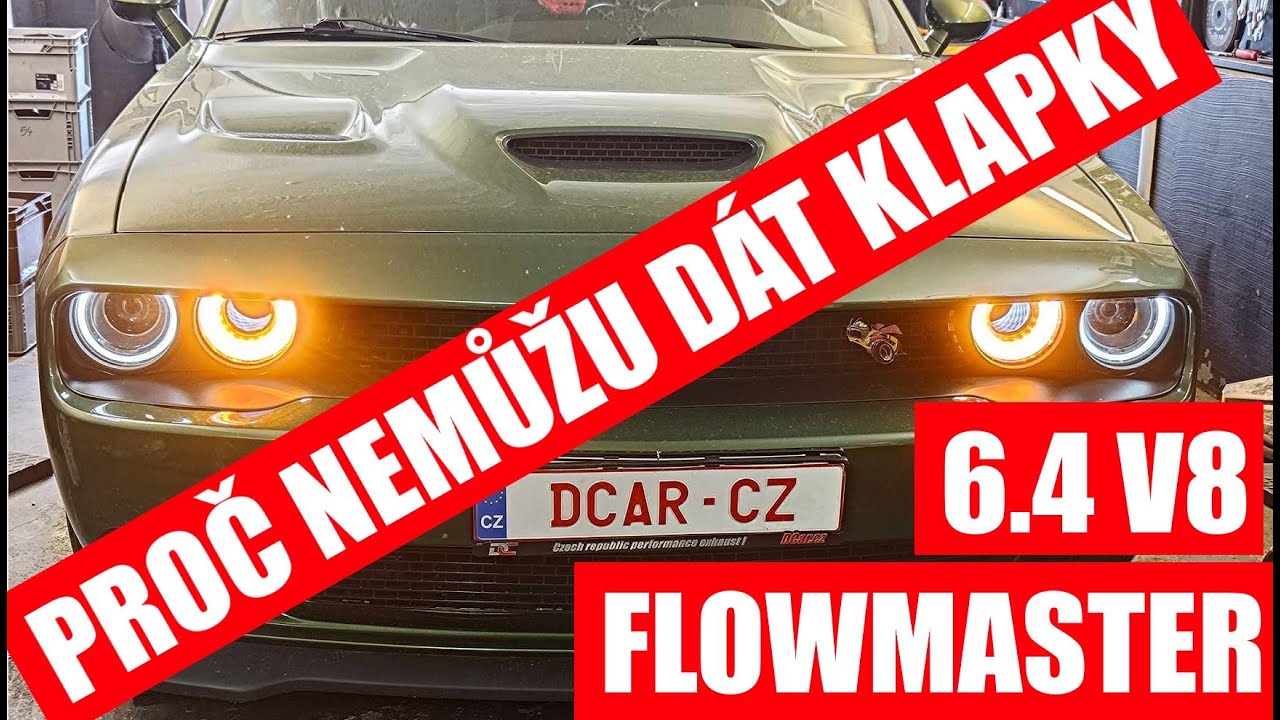 Výměna výfuku Dodge Challenger 6.4 - špeky kolem konstrukce | jak a proč tvořím obsah u zakázek