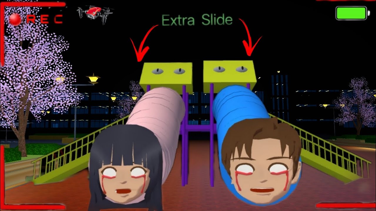 Yuta Mio P@nicked After Recorded a Extra Slide Monster Attacks Yuta Mio 😱| SAKURA School Simulator👺