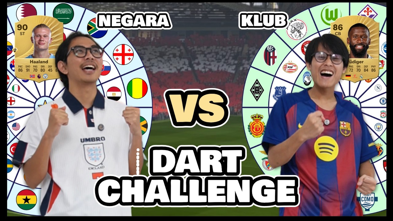 DART CHALLENGE NEGARA VS CLUB  #dartsfootball #fc26