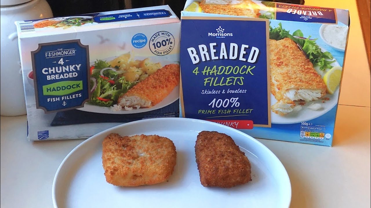 ALDI 4 Chunky Breaded Haddock Fish Fillets Vs Morrisons Breaded 4 Haddock Fillets | Food Review