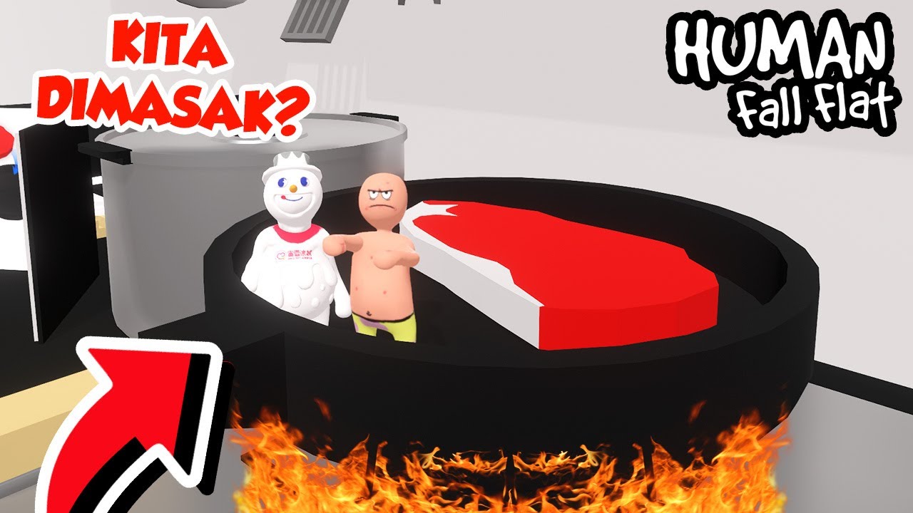 DRAMA DUO LETOY JADI KOKI GADUNGAN PALING NGAKAK DI HUMAN FALL FLAT!!!