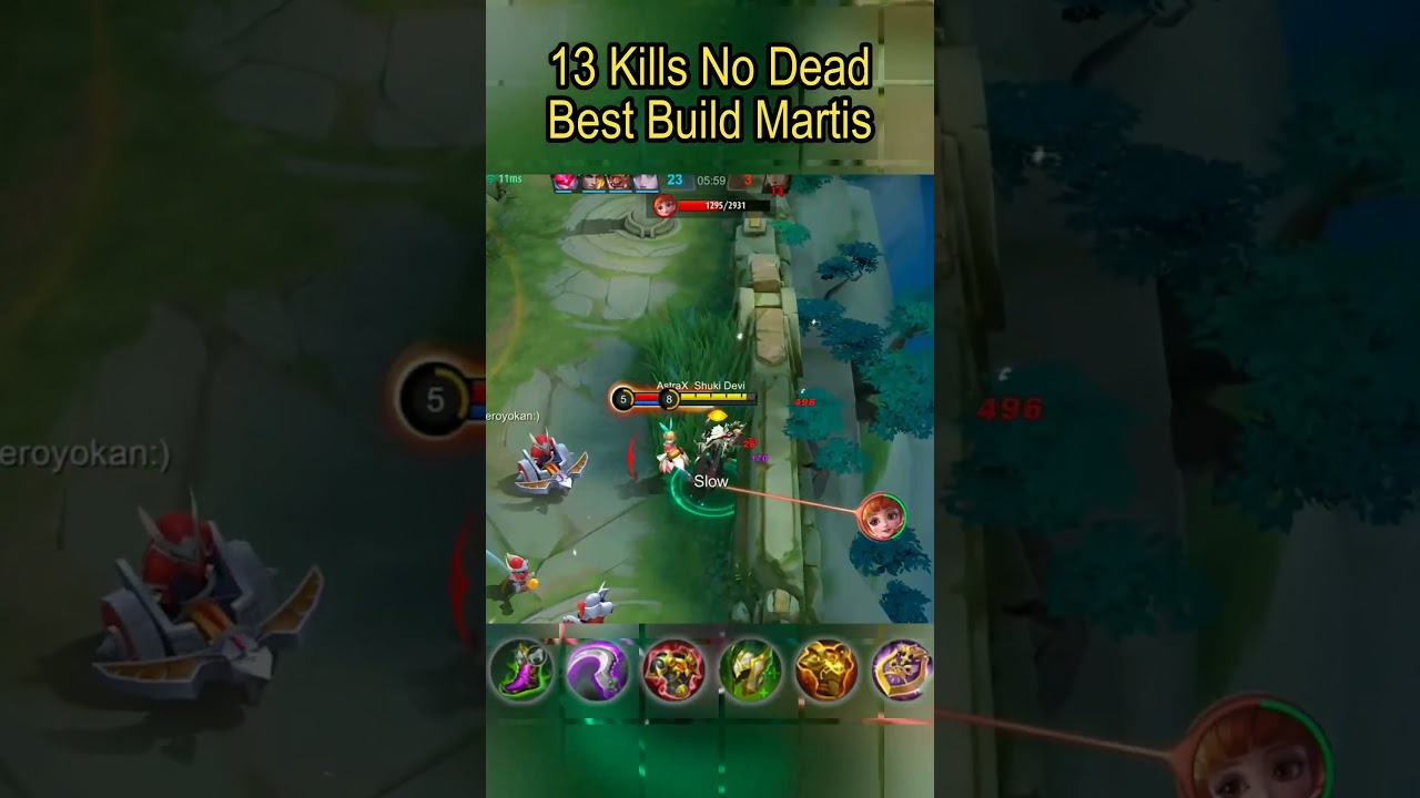 13 Kills No Dead Best Build Martis 2023 #itemmartis #buildmartis #buildmartistersakit #emblemmartis