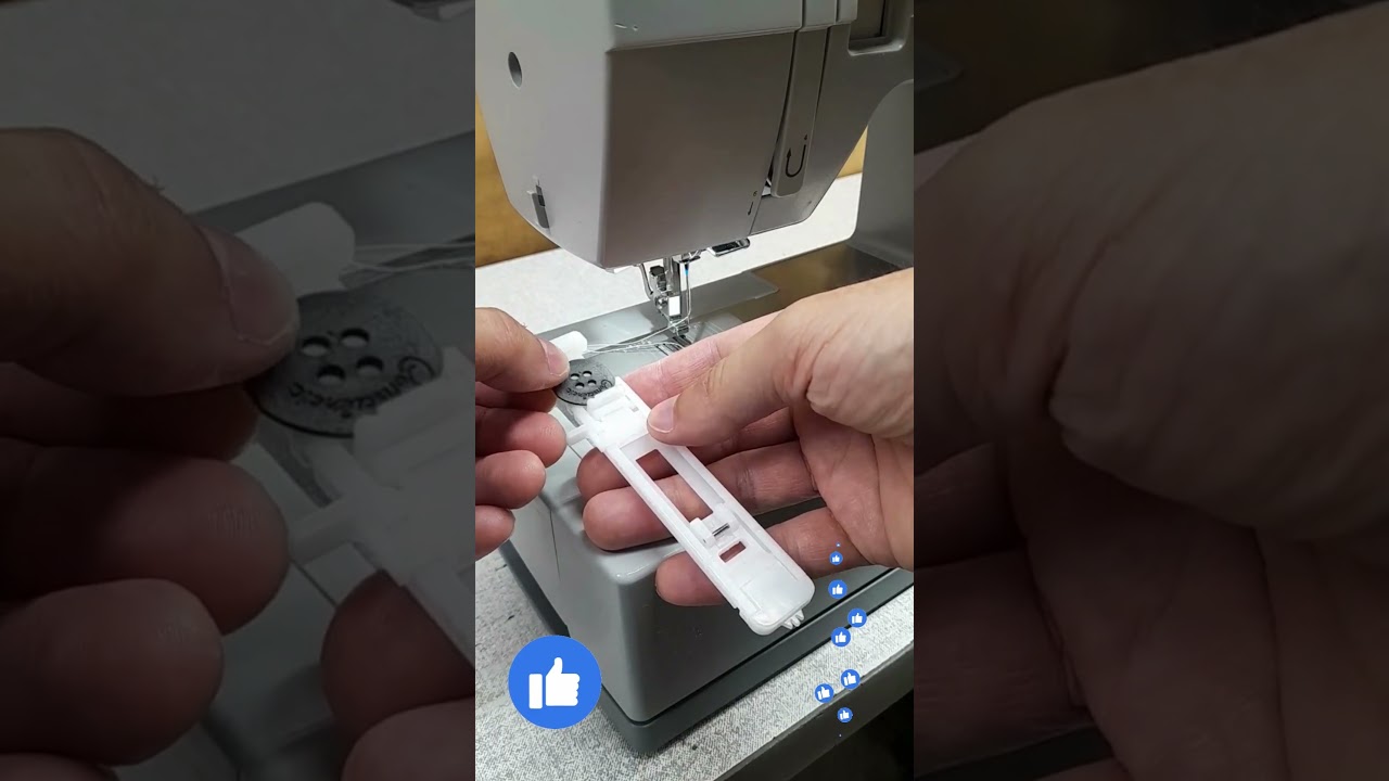 M&aacute;quina Singer Facilita Pro 4423 4432 Costurando Casa Casinha De Bot&atilde;o