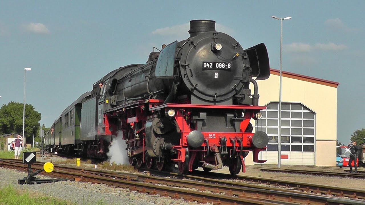 Mit Dampflok 41 096 im Eilzugtempo durch Niedersachsen