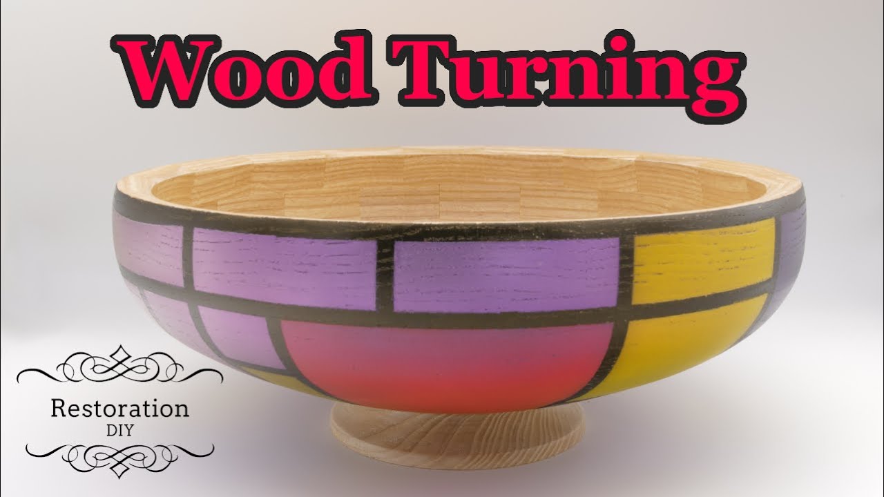 Woodturning | Segmented Bowl with Iridescent Paint Finish - Part 2 | Restoration DIY