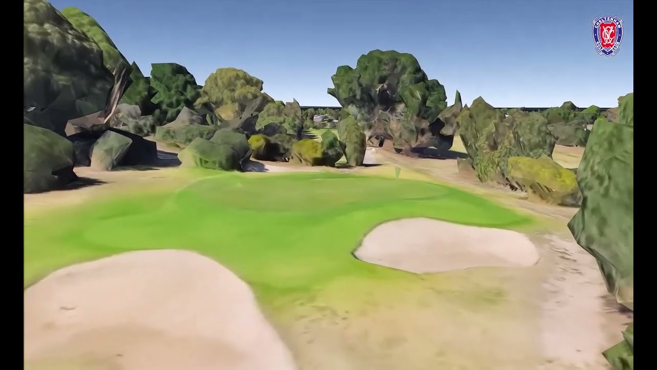 Cheltenham Golf Club Google Earth Flyover with soundtrack
