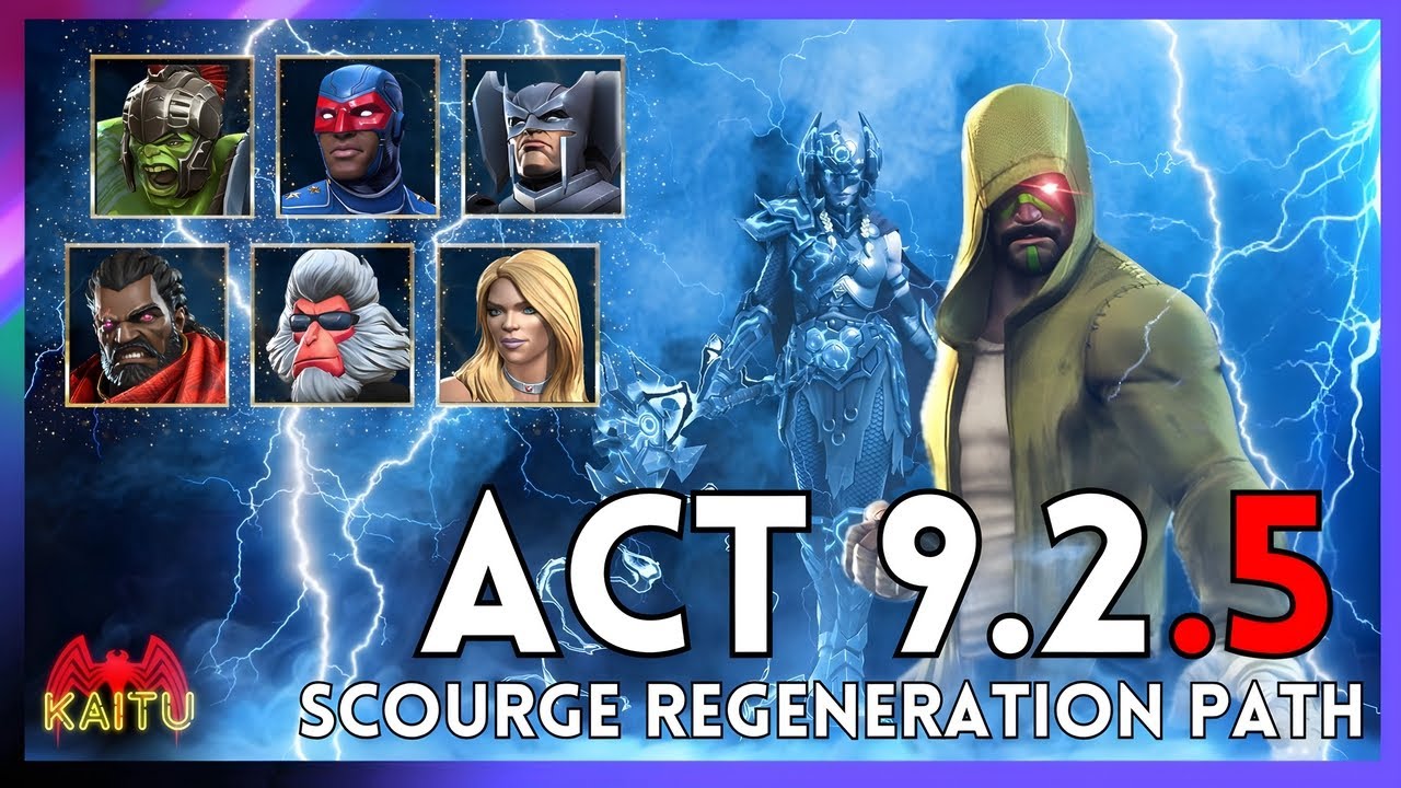 MCOC Act 9.2.5 ITEMLESS: Scourge Regeneration Path with KARNAK Boss 💥💯