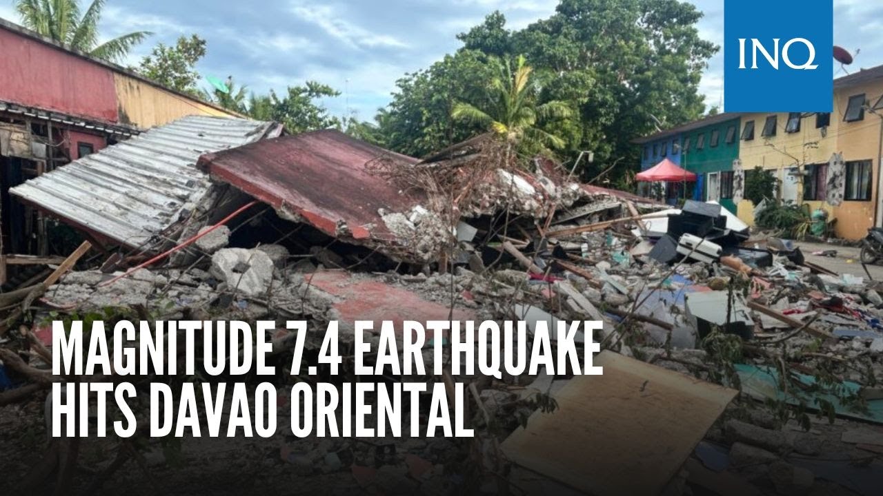 Magnitude 7.4 earthquake hits Davao Oriental