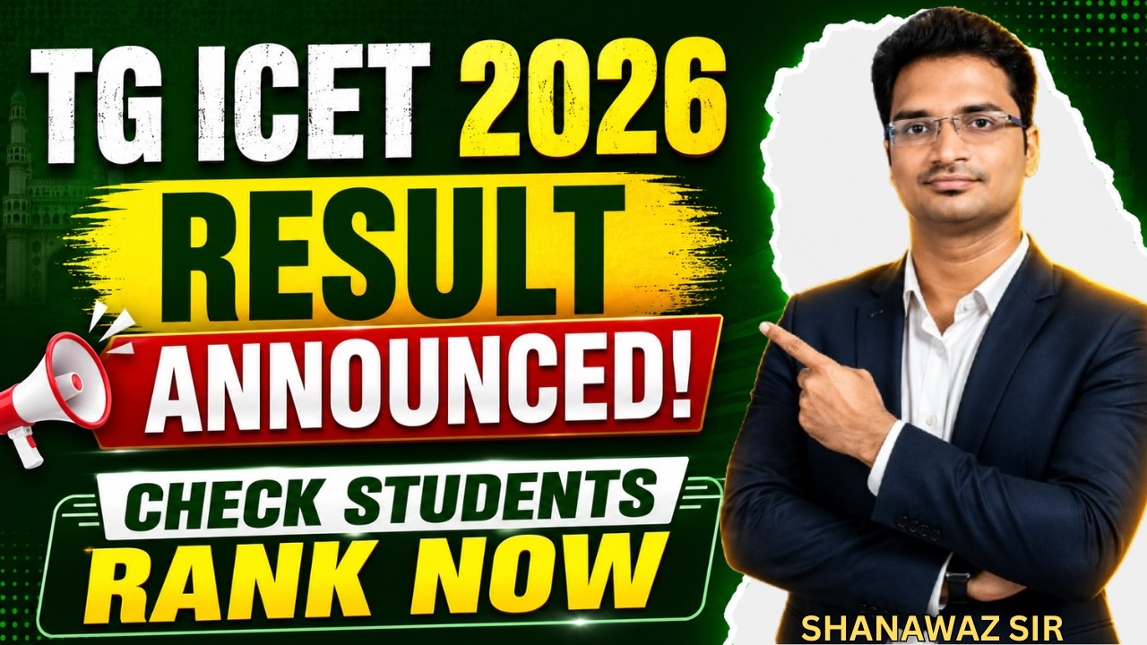 TG ICET 2026 Results Out ! How to Check Your Rank Card | Share your score with us |