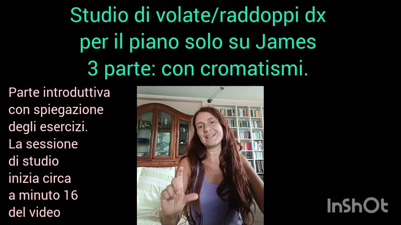 Sessione studio: raddoppi e volate mano dx nel piano solo (su James) 3 parte. 