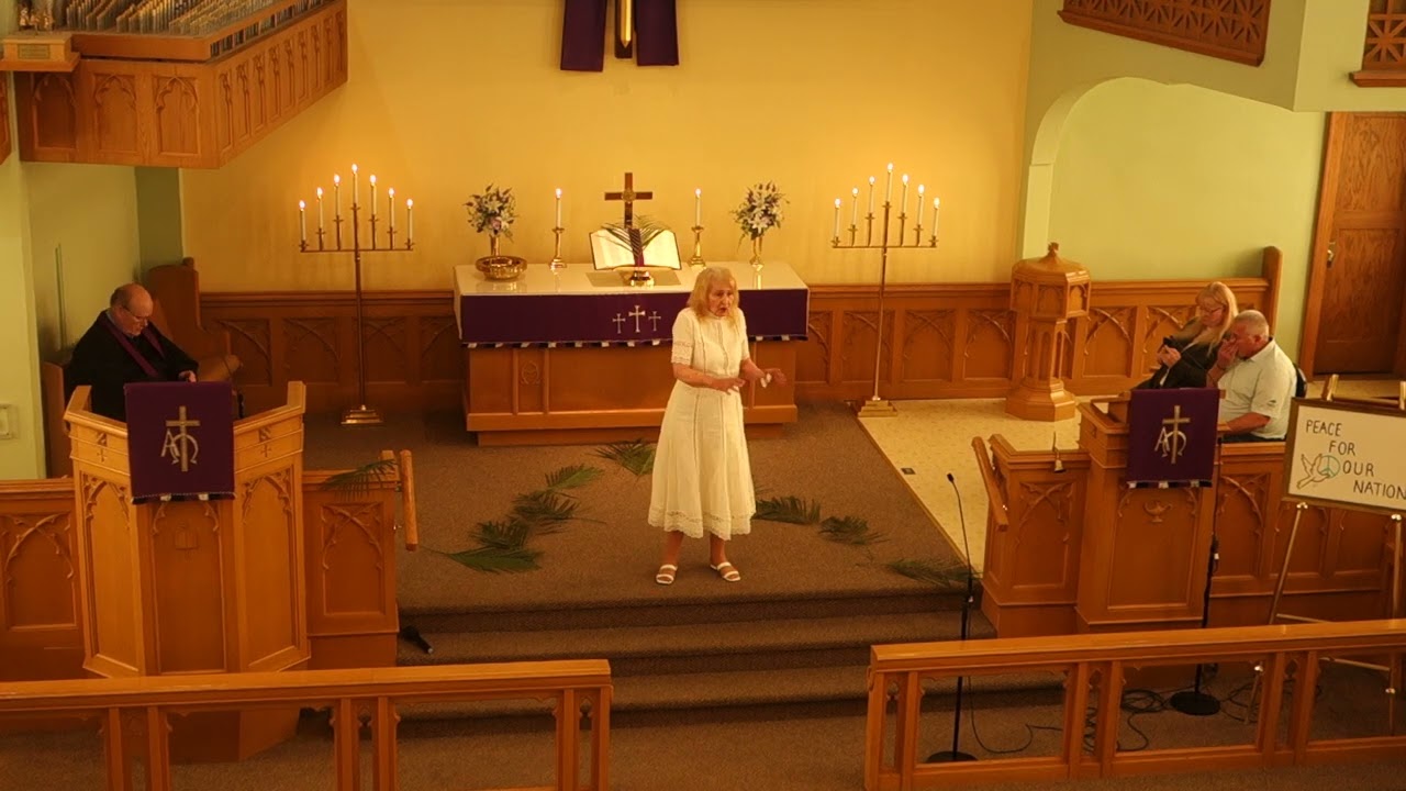Brenda Roberts sings The Holy City, April 13, 2025 at the Lowell Methodist Church