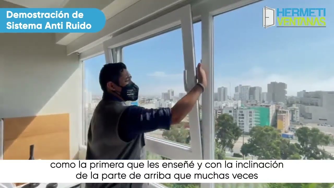 Explicaci&oacute;n Sistema antiruido de Ventanas PVC