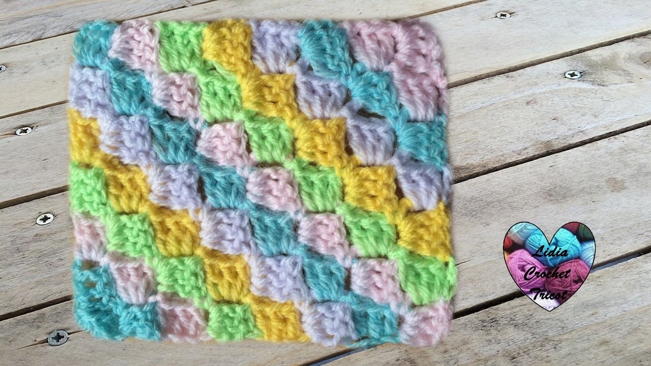 Tutoriel C2C corner to corner crochet / Tutorial C2C a crochet