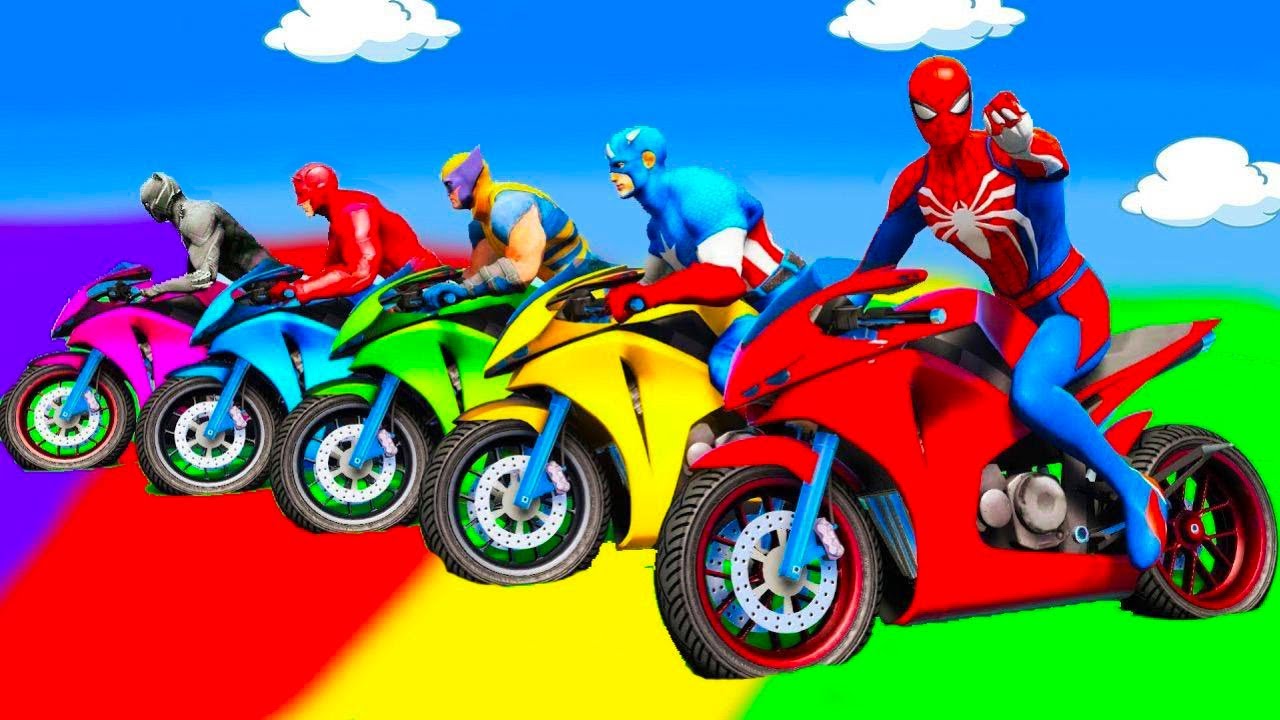 SPIDER-MAN against TUNG TUNG TUNG SAHUR on Motorcycle in RAINBOW SPIDERS BRIDGE | GTA MULTIVERSE #17