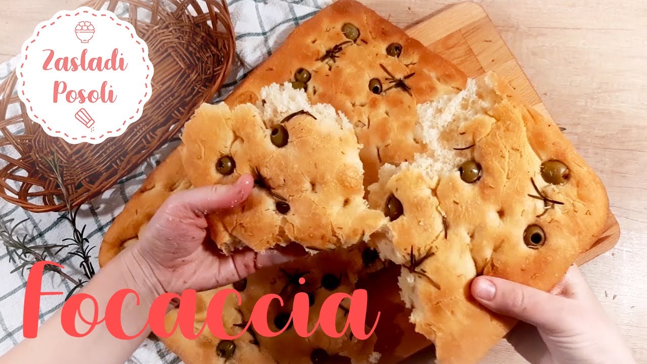 Najlepša i Najmekša Pogača koja Svima Uspeva • Fokača sa Maslinama • Focaccia