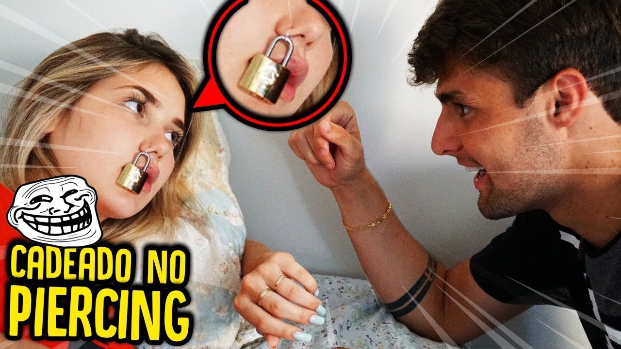 COLOQUEI UM CADEADO NO PIERCING DA NOVATA !! - TROLLANDO A NOVATA [ REZENDE EVIL ]