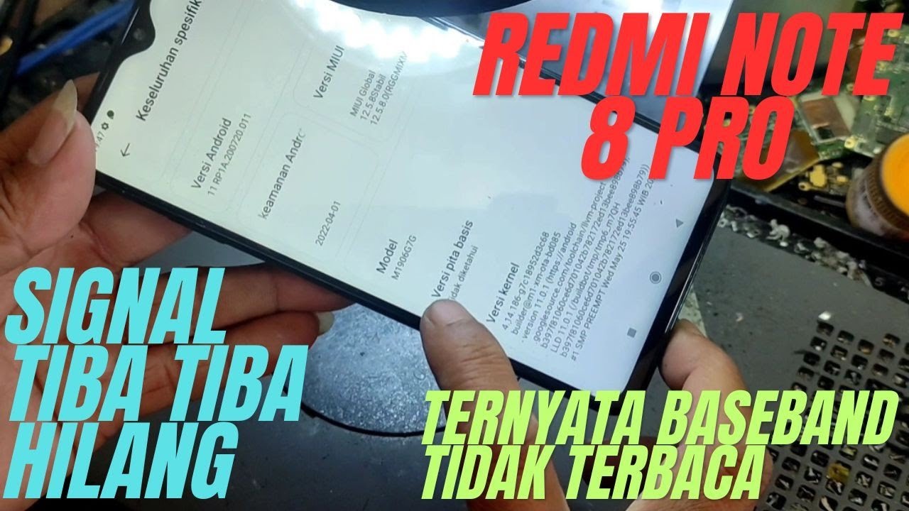 Redmi note 8 pro baseband tidak di ketahui
