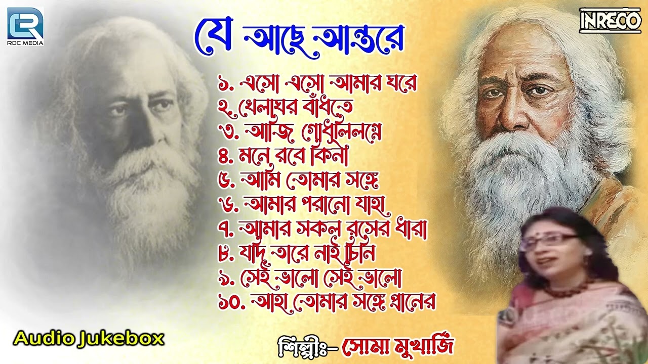 যে আছে অন্তরে | Je Ache Antare | Soma Mukherjee | Rabindra Sangeet | Audio Jukebox