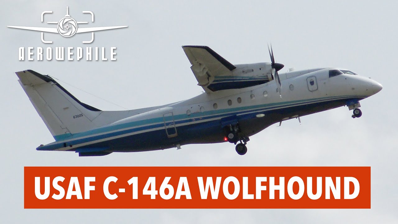 USAF Dornier C-146A Wolfhound Touch and Go Practice Landings at Tri-Cities Airport (KTRI) 19Oct23