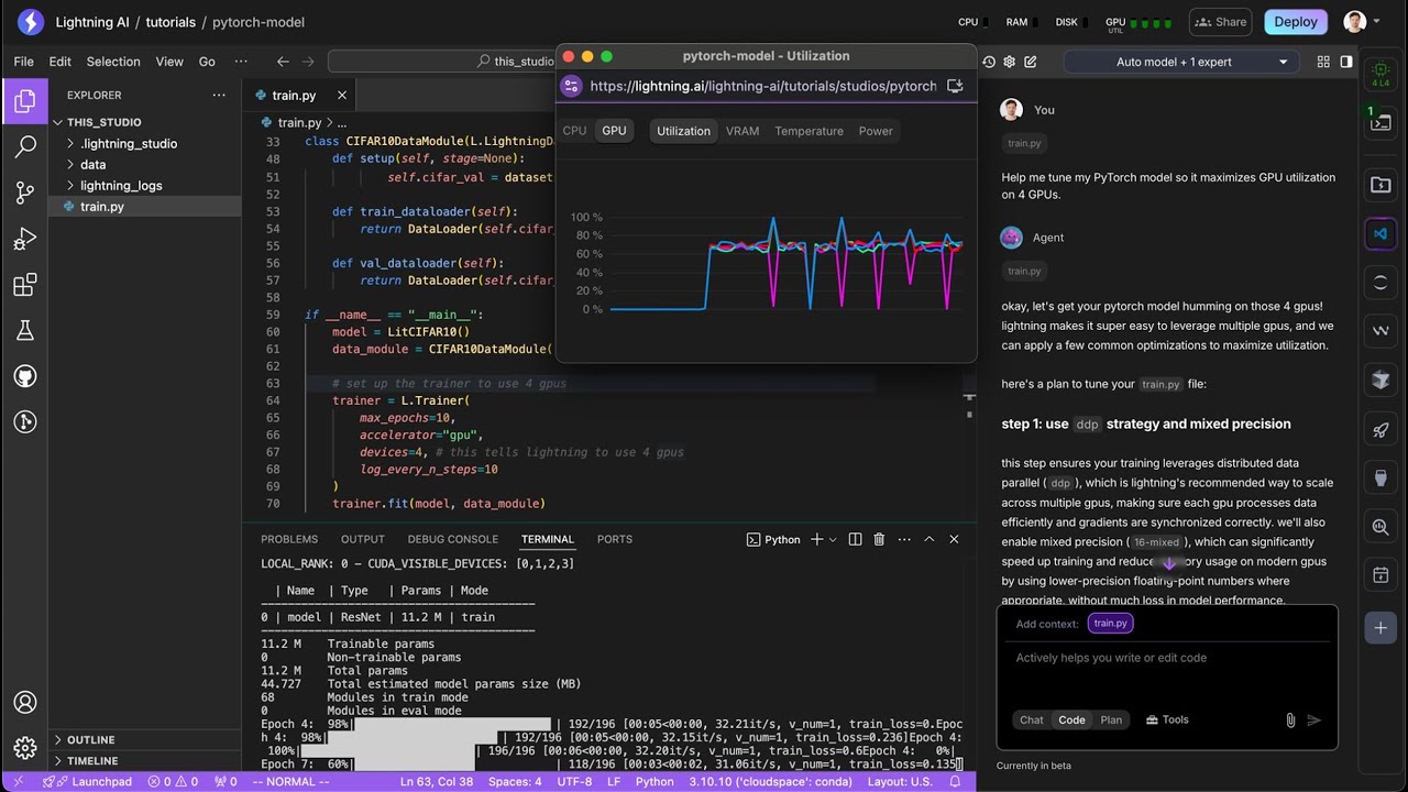 Lightning Launches New Tools for PyTorch Developers | AI Code Editor, Distributed Training & RL