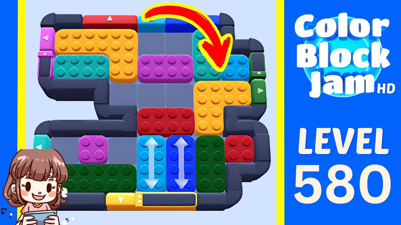 Color Block Jam Level 580 Solution Walkthrough
