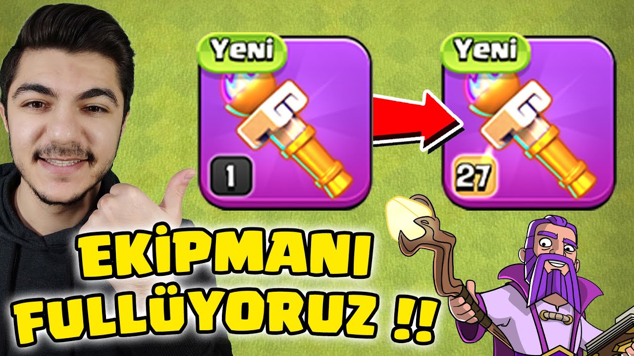 YENİ EKİPMAN FULLÜYORUZ !! - Clash Of Clans