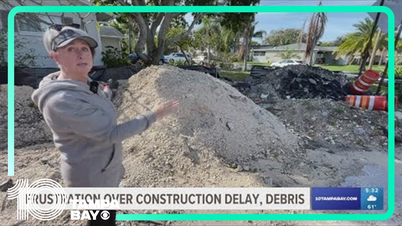 Neighbors frustrated over delay, debris caused by bridge construction in Palm Harbor