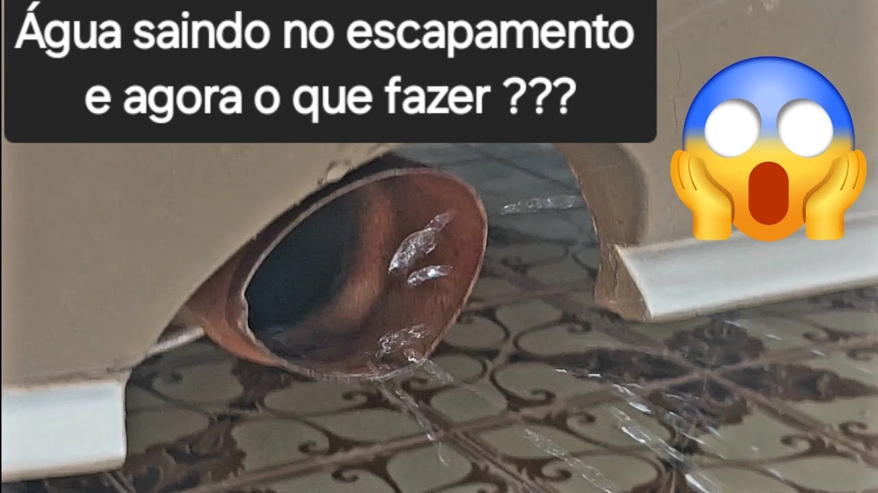 Água saindo no escapamento | Possíveis problemas e soluções!!!