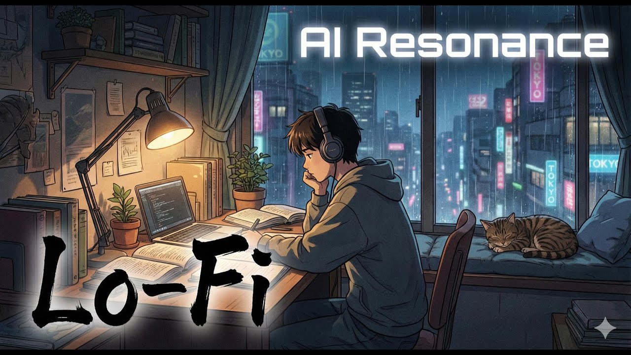 【5小時耐久】深夜放鬆 BGM 循環 🌙 作業、讀書、睡眠專用｜AI Resonance 原創純音樂 (5 Hours Relaxing Music Loop)