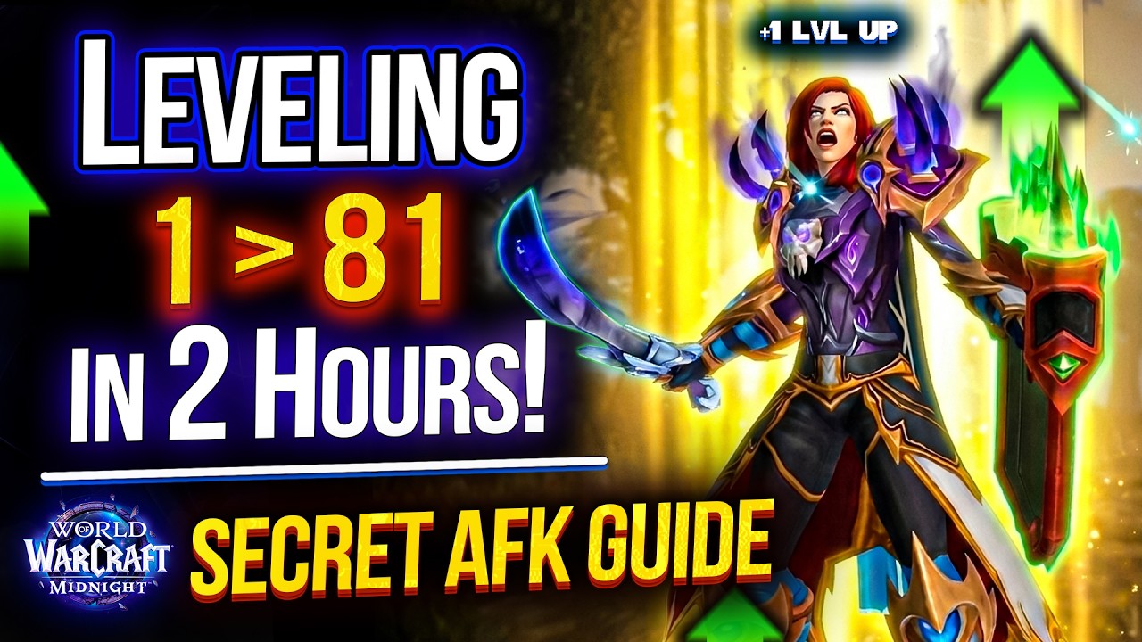 WoW Best Way to Level Alts 1-81 in Midnight | Without Quests! ALT Leveling GUIDE