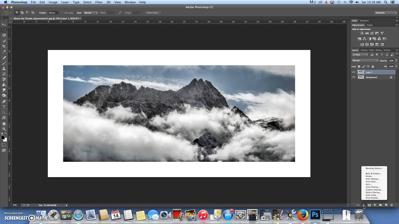 Creating a photo Frame in Photoshop CC