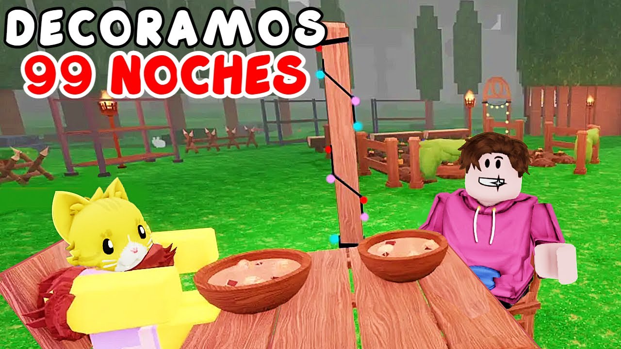 QUE TAN RAPIDO puedo DECORAR mi CAMPAMENTO ✨ en 99 Noches en el Bosque