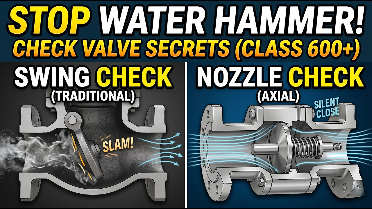 Check Valve Masterclass: Ultimate Guide to Swing, Piston, Dual Plate & Nozzle Types
