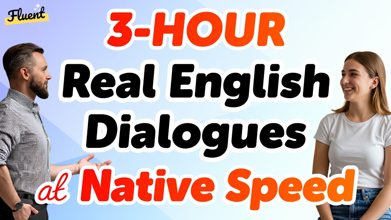 3-hour Real American English Conversations at Native Speed