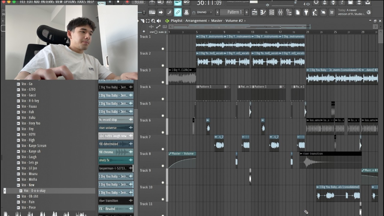 making a beat after an 8 month burnout.