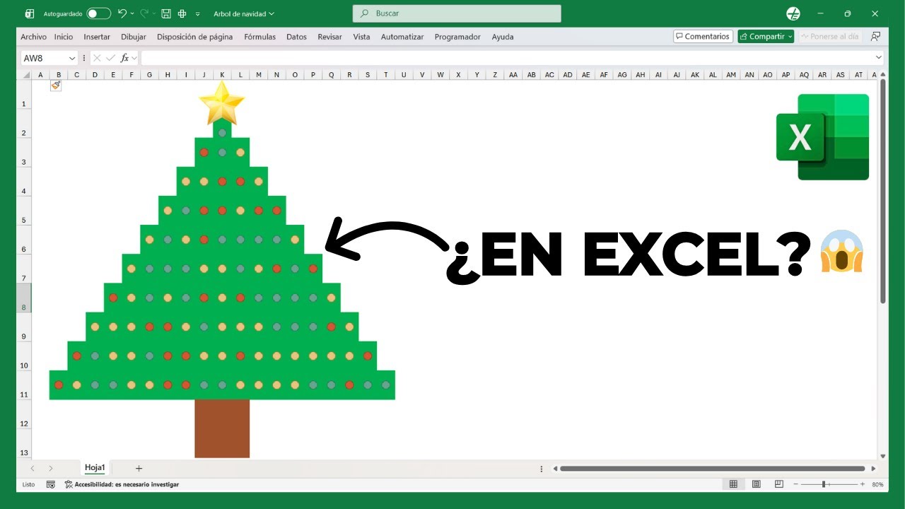 🎄 A Christmas Tree in Excel? Learn How to Create It Step by Step (Without Macros)🎁